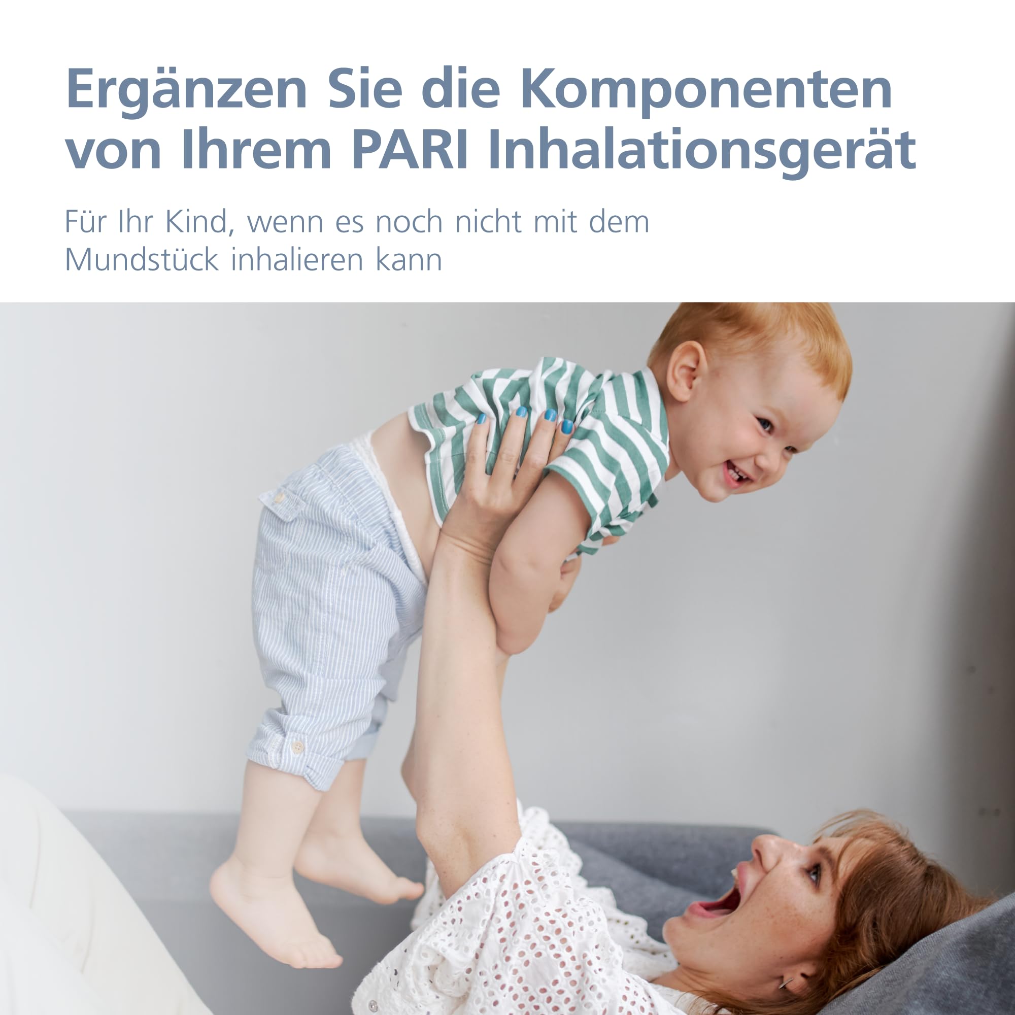 PARI BABY Maske Größe 2 Inhalationsmaske mit Winkel 1-3 J
