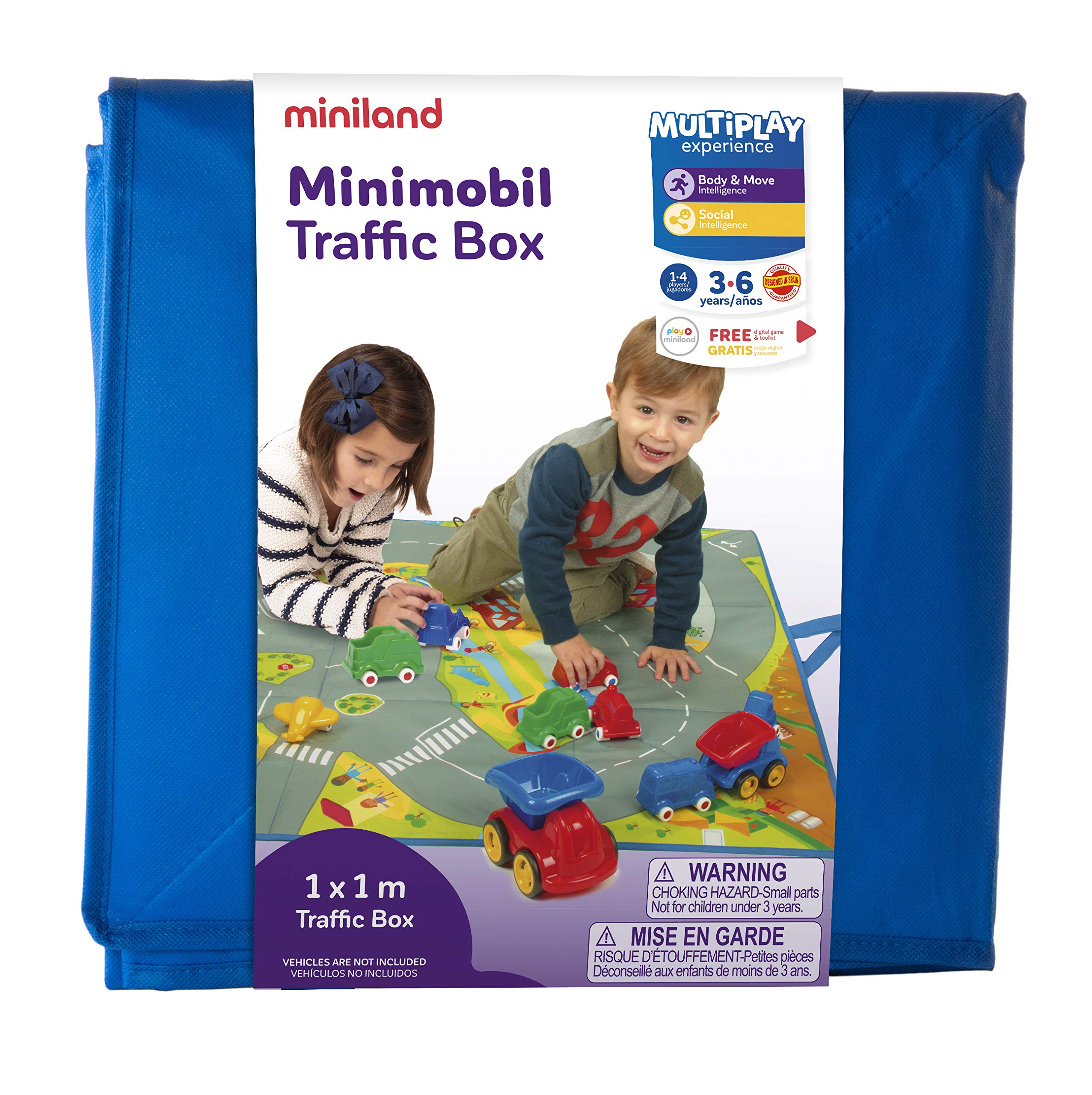 Miniland Minimobil Traffic Box Spieldecke 100x100 cm