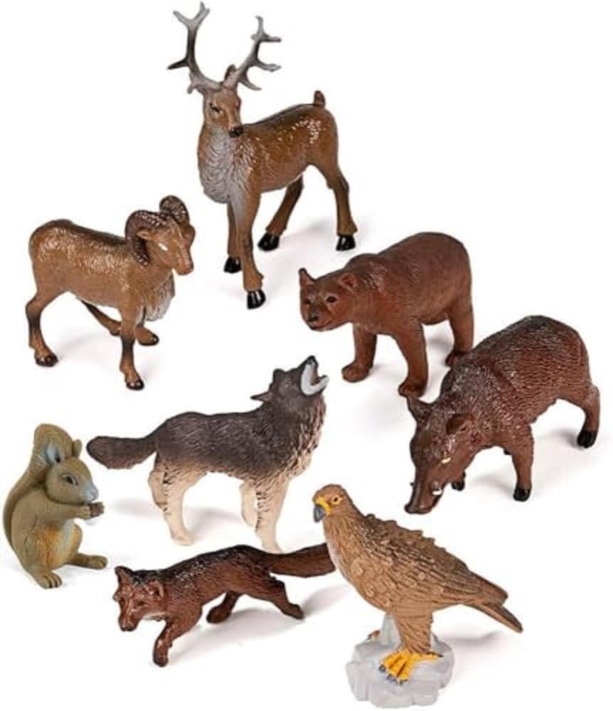 Miniland Animals Waldtiere 8 Figuren Dose 25126 BPA-frei