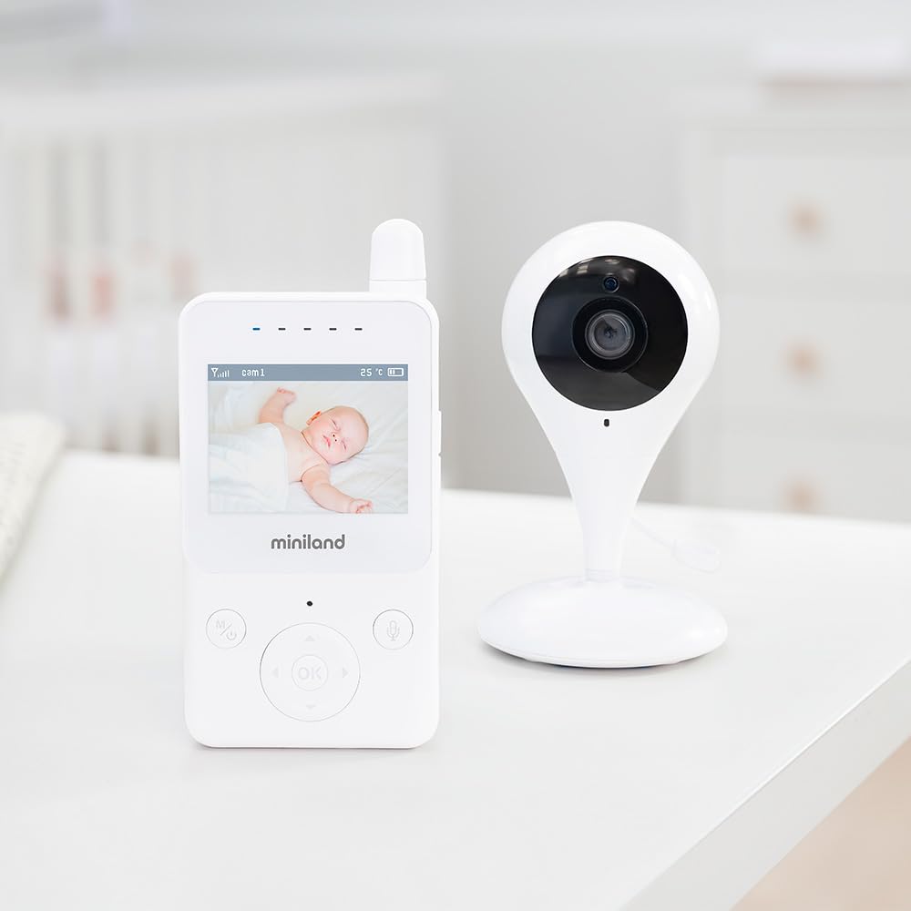 Miniland Digimonitor 2,4 Babyphone mit Kamera Nachtsicht