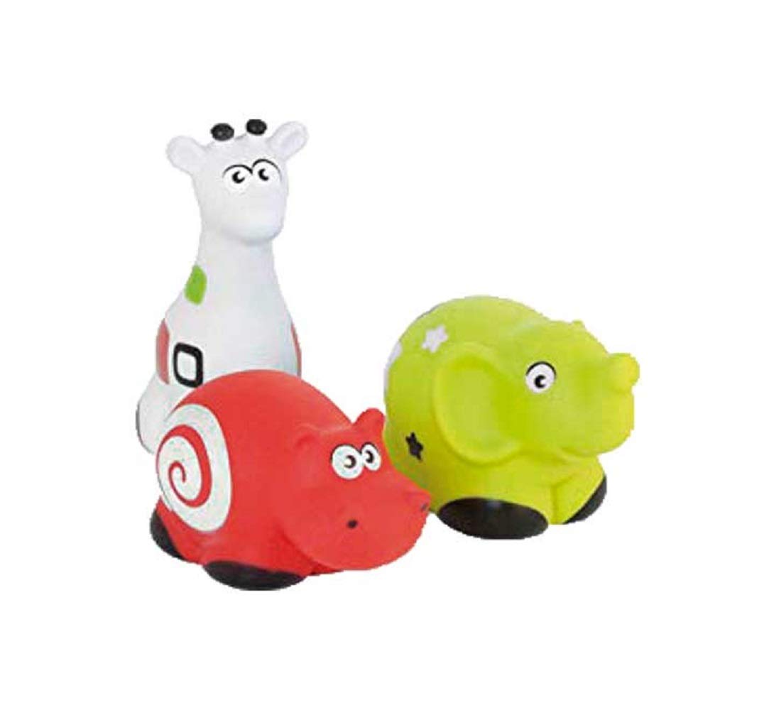 Miniland First Senses Pettinos Baby Spieltiere 3er Set Badewanne