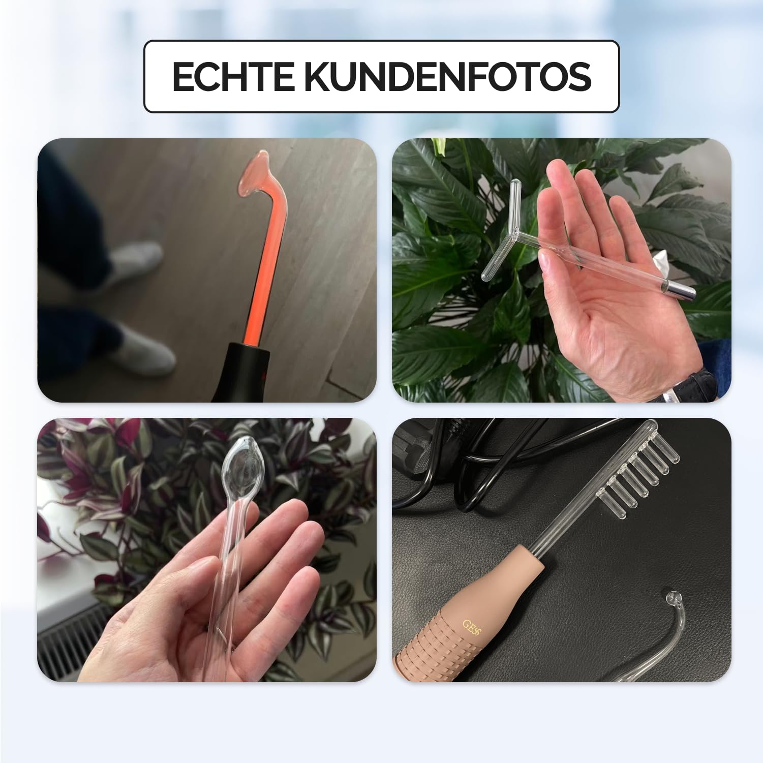 GESS Darsonval Löffel Elektrode Hochfrequenz Gesicht