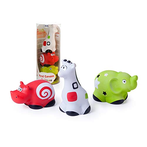 Miniland First Senses Pettinos Baby Spieltiere 3er Set Badewanne