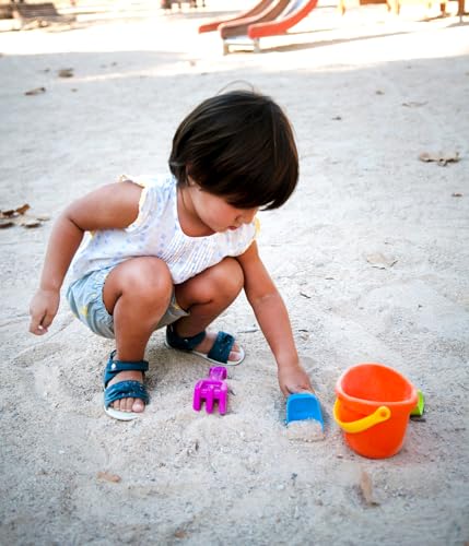 Miniland Baby Sand Set Eimer Schaufel Rechen 4-teilig Bunt