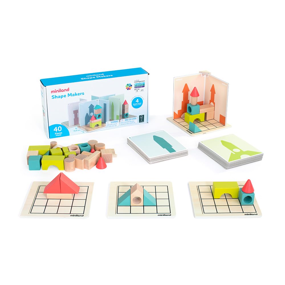 Miniland Shape Makers Konstruktionsspiel Holz