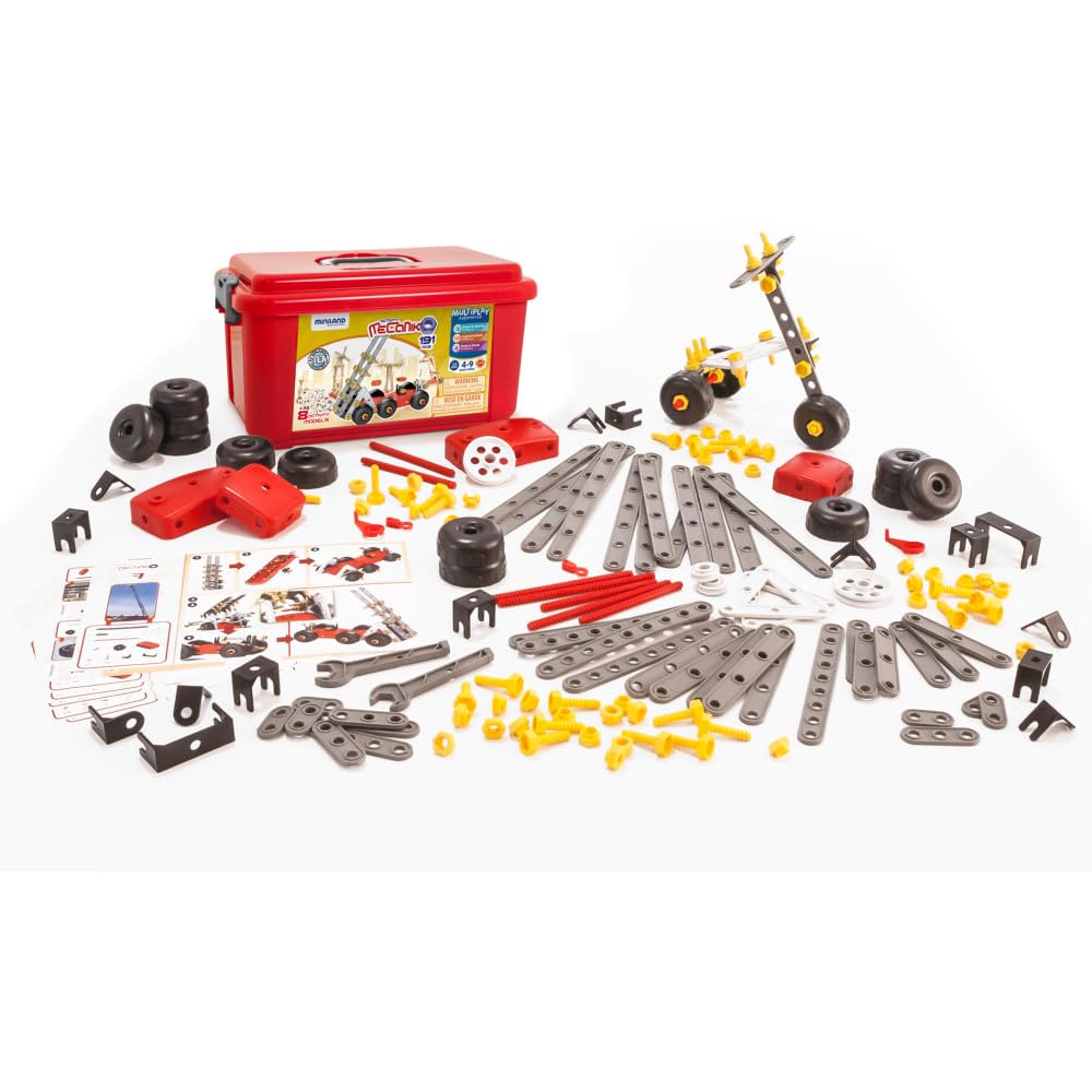 Miniland Mecaniko Baukasten 191 Teile Bauanleitung Kunststoff