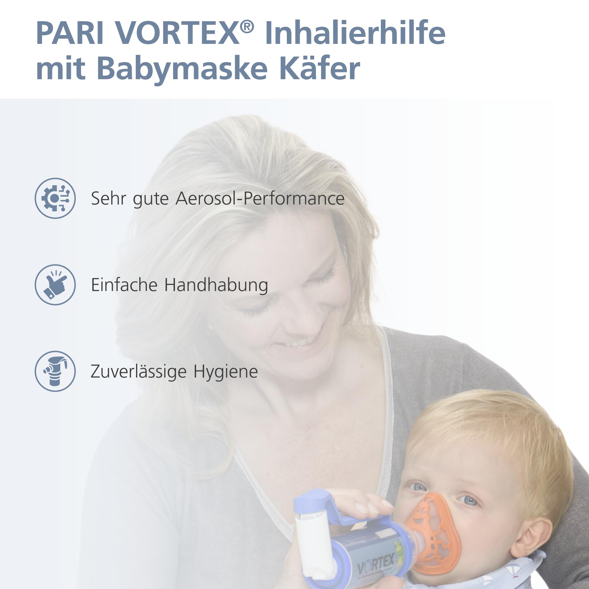 PARI VORTEX Inhalierhilfe mit Babymaske Käfer bis 1 Jahr