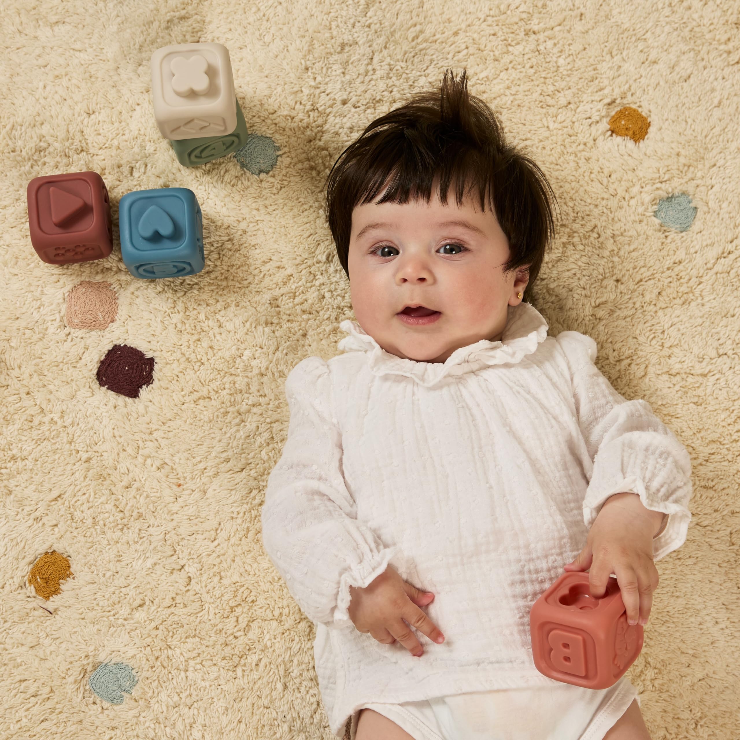 Miniland Soft Activity Cubes Silikonwürfel ab 6 Monaten