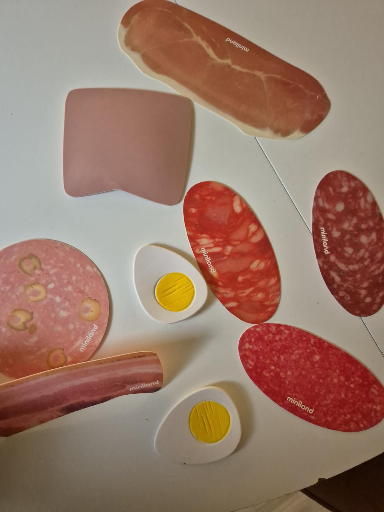 Miniland Nutrition Set Wurst und Käse Spielessen 16 Teile 30584