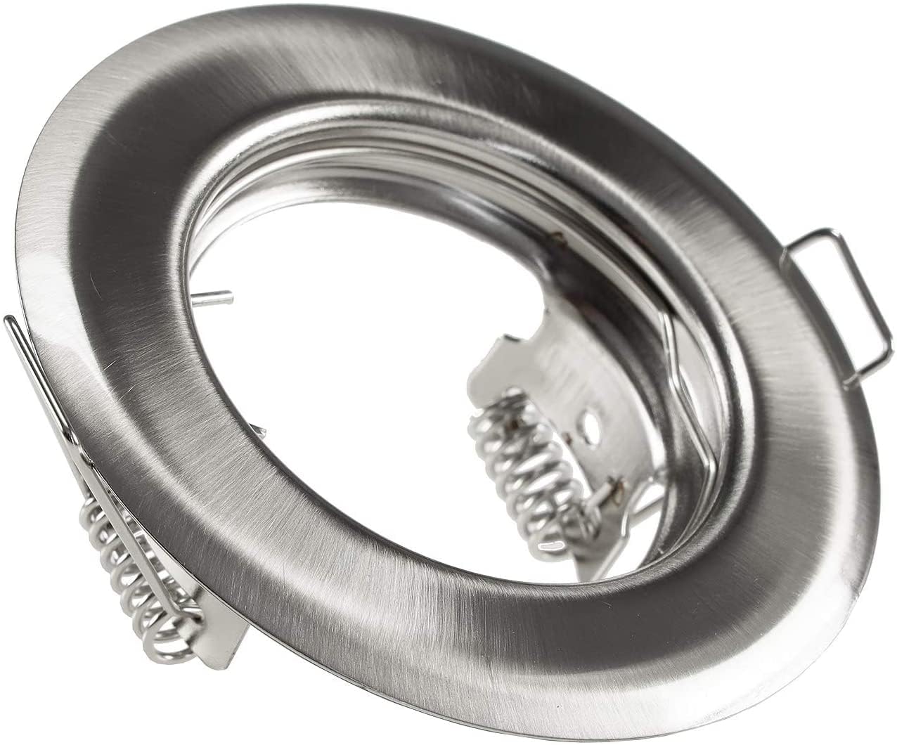 feinlux LED Einbaurahmen Einbaustrahler edelstahl 6er Set 55mm GU10