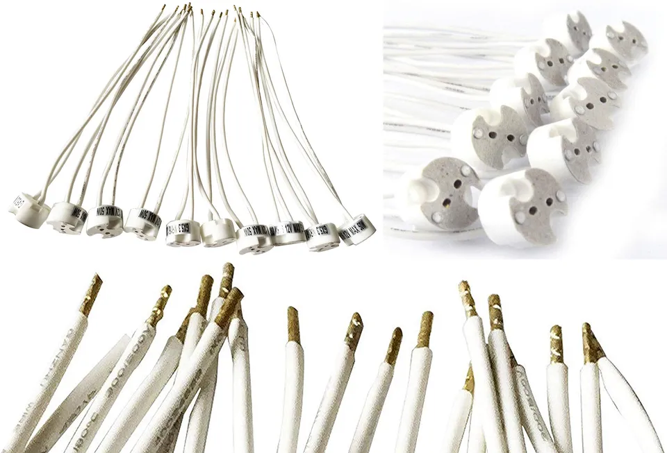 feinlux Lampenfassung G4 MR16 12V Adapter 10 Stück mit Kabel