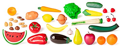 Miniland 30811 Spielessen Obst Gemüse Nüsse 35 Teile