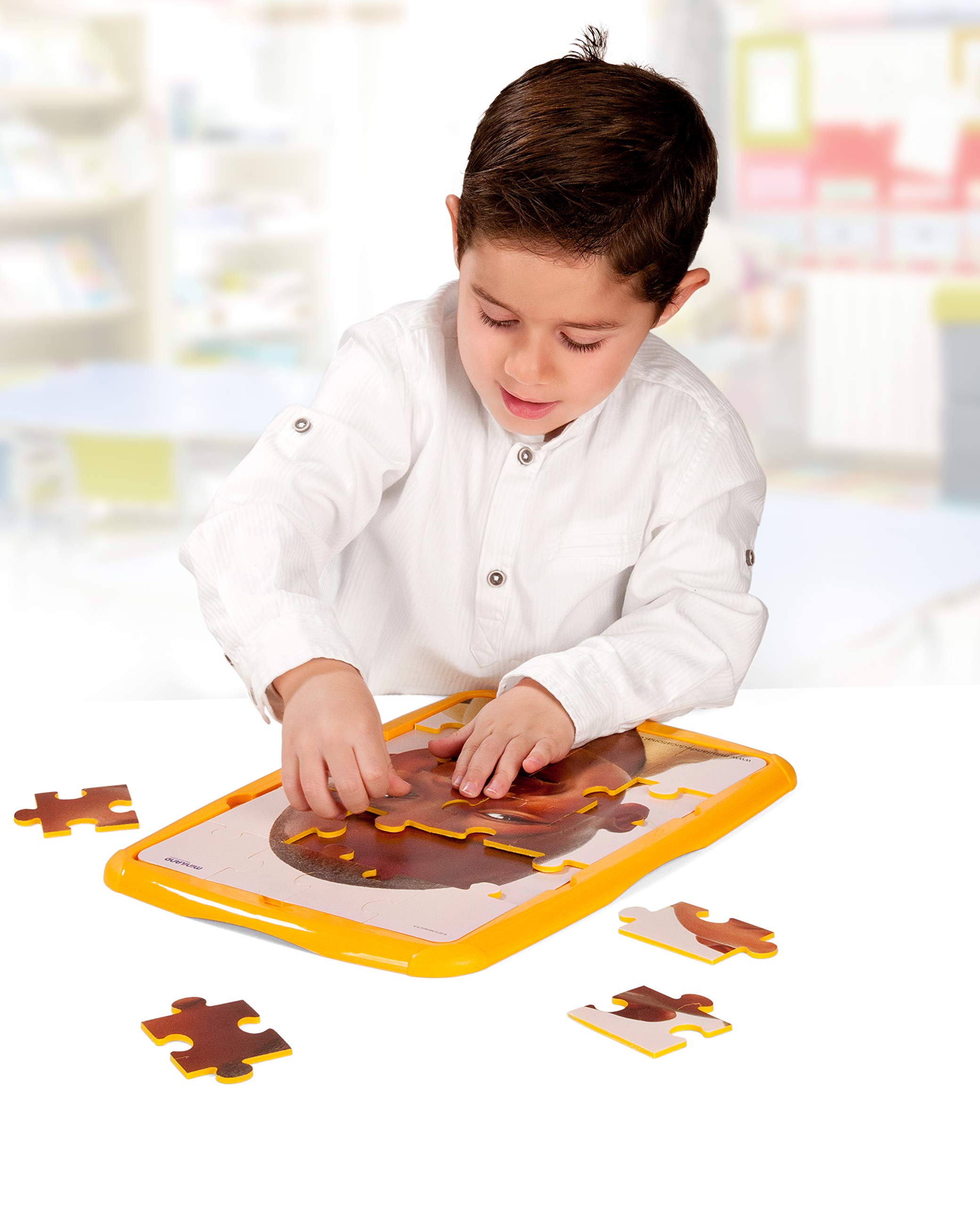 Miniland 35520 Kinder der Welt Puzzle 20 Teile 4 Motive