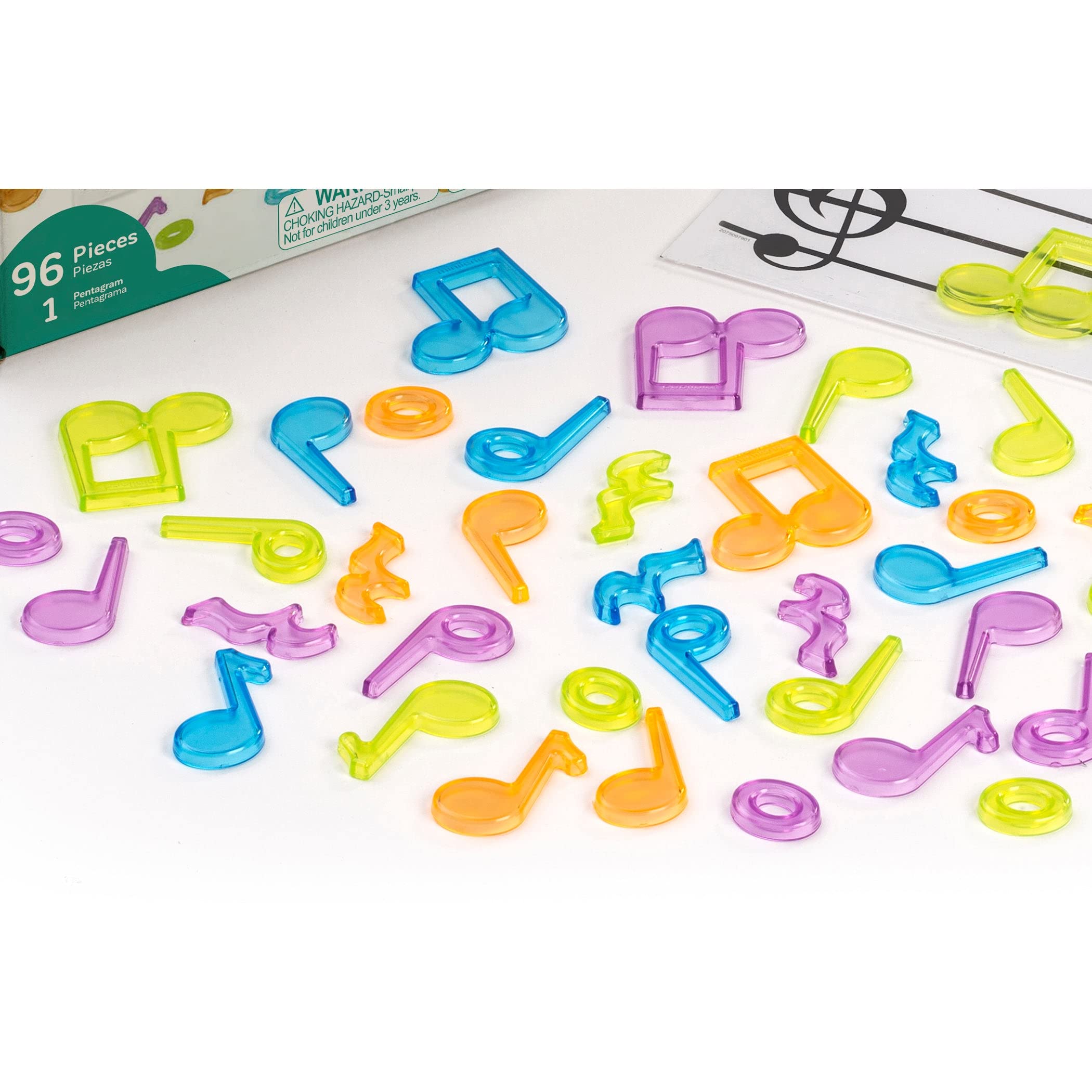Miniland Musical Counters Leuchttisch Lernspiel 96 Teile