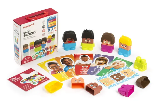 Miniland Emotiblocks Erste Emotionen Spielfiguren 6er-Set