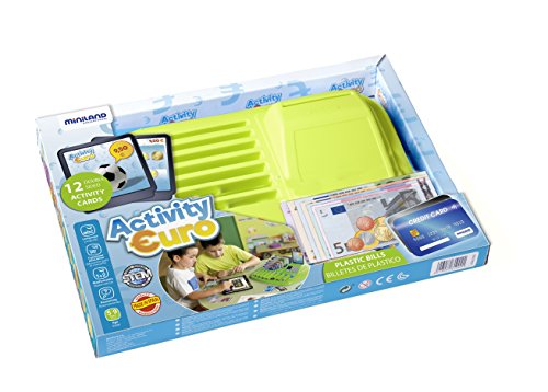 Miniland Euro Tablett 31902 Spielgeld Lernspiel Set