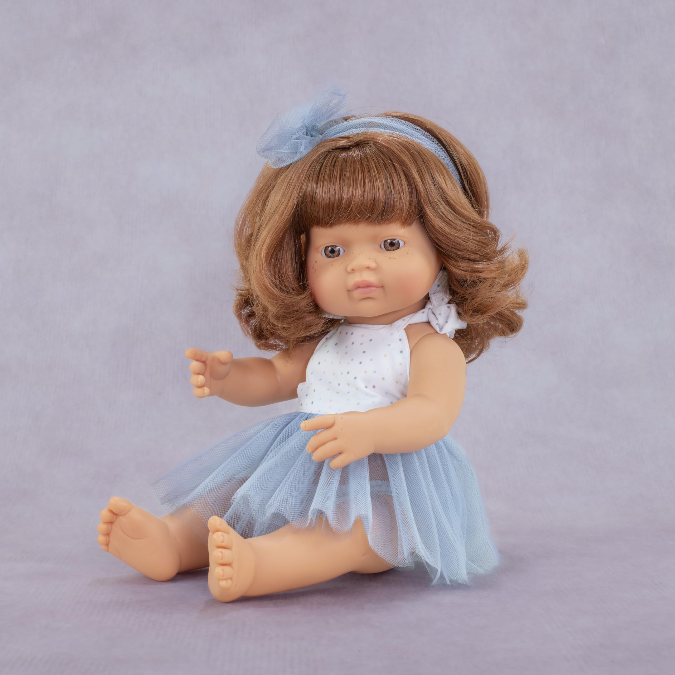 Miniland My Friends Puppe 38cm Mädchen rothaarig Vinyl