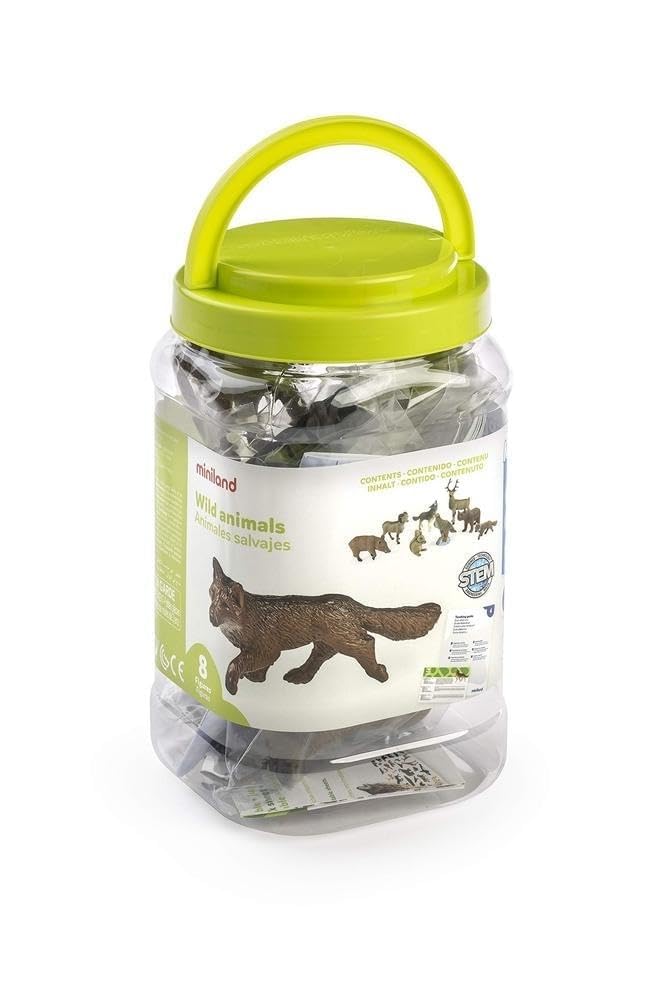 Miniland Animals Waldtiere 8 Figuren Dose 25126 BPA-frei