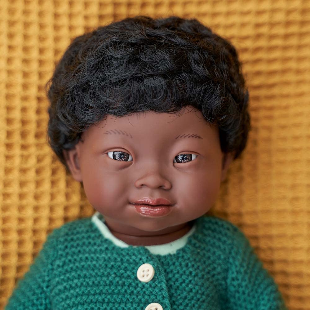 Miniland Babypuppe afrikanischer Junge 38cm 31089