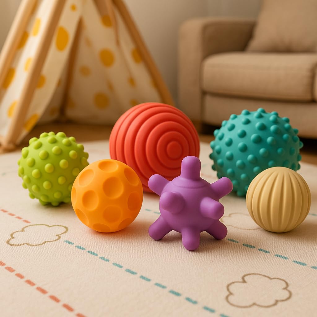 Miniland Sensory Balls Sensorikbälle Naturkautschuk Set