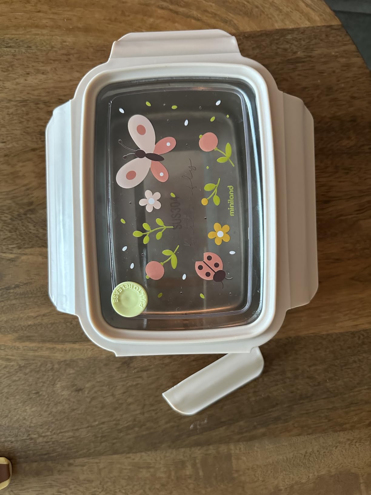 Miniland Steel Lunchbox Butterfly Brotdose 800 ml Edelstahl