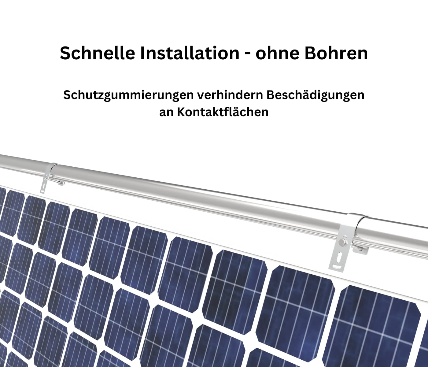SOLAR ALLin Balkonhaken-Montageset Plus 0-30° Alu