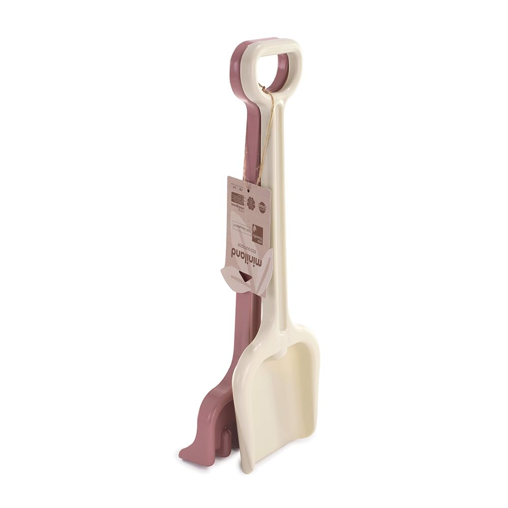 Miniland ECO Sandspielset Schaufel Rechen 50 cm Pastell