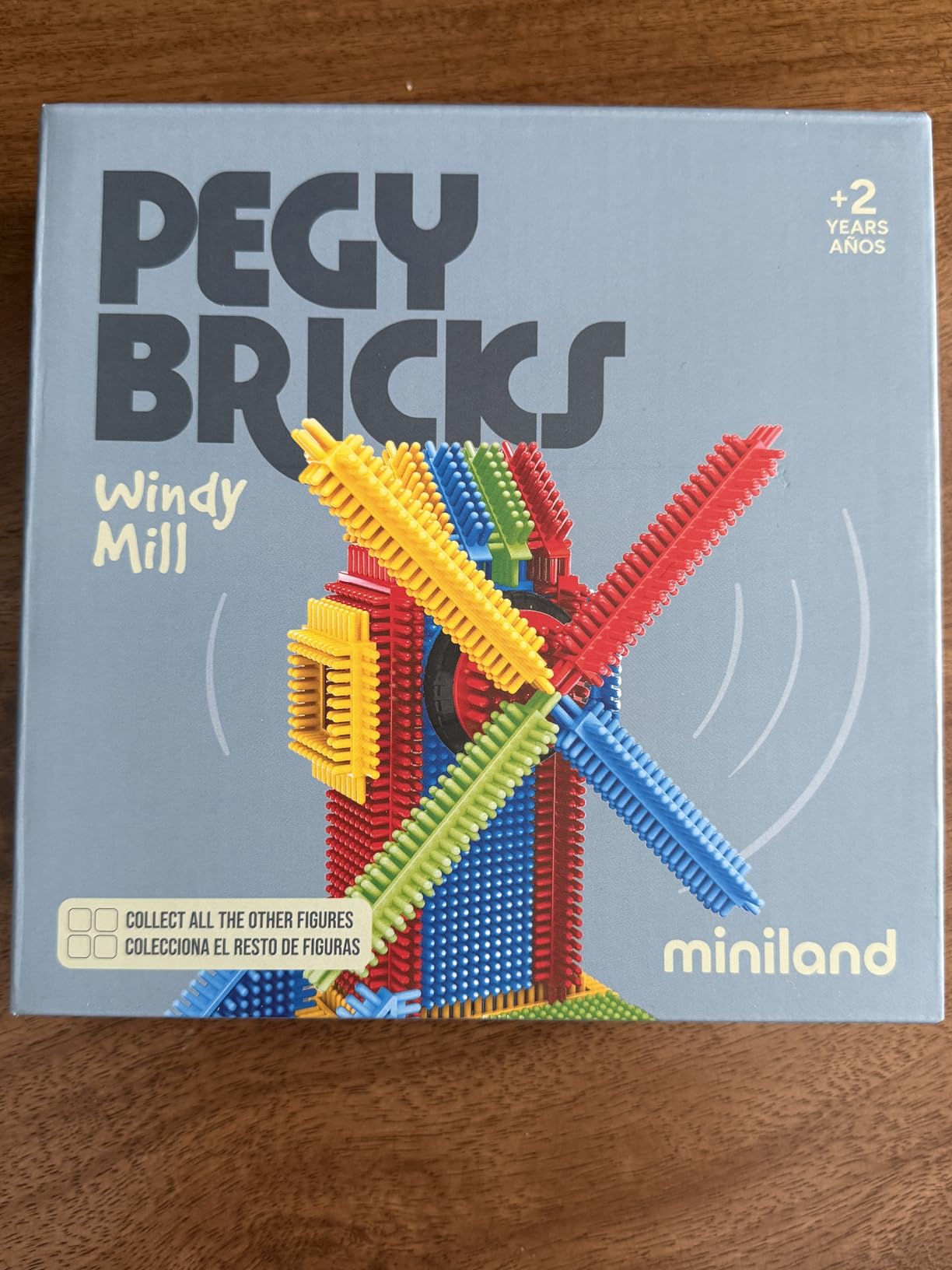Miniland Pegy Bricks Windy Mill Baukasten Windmühle 22 Teile