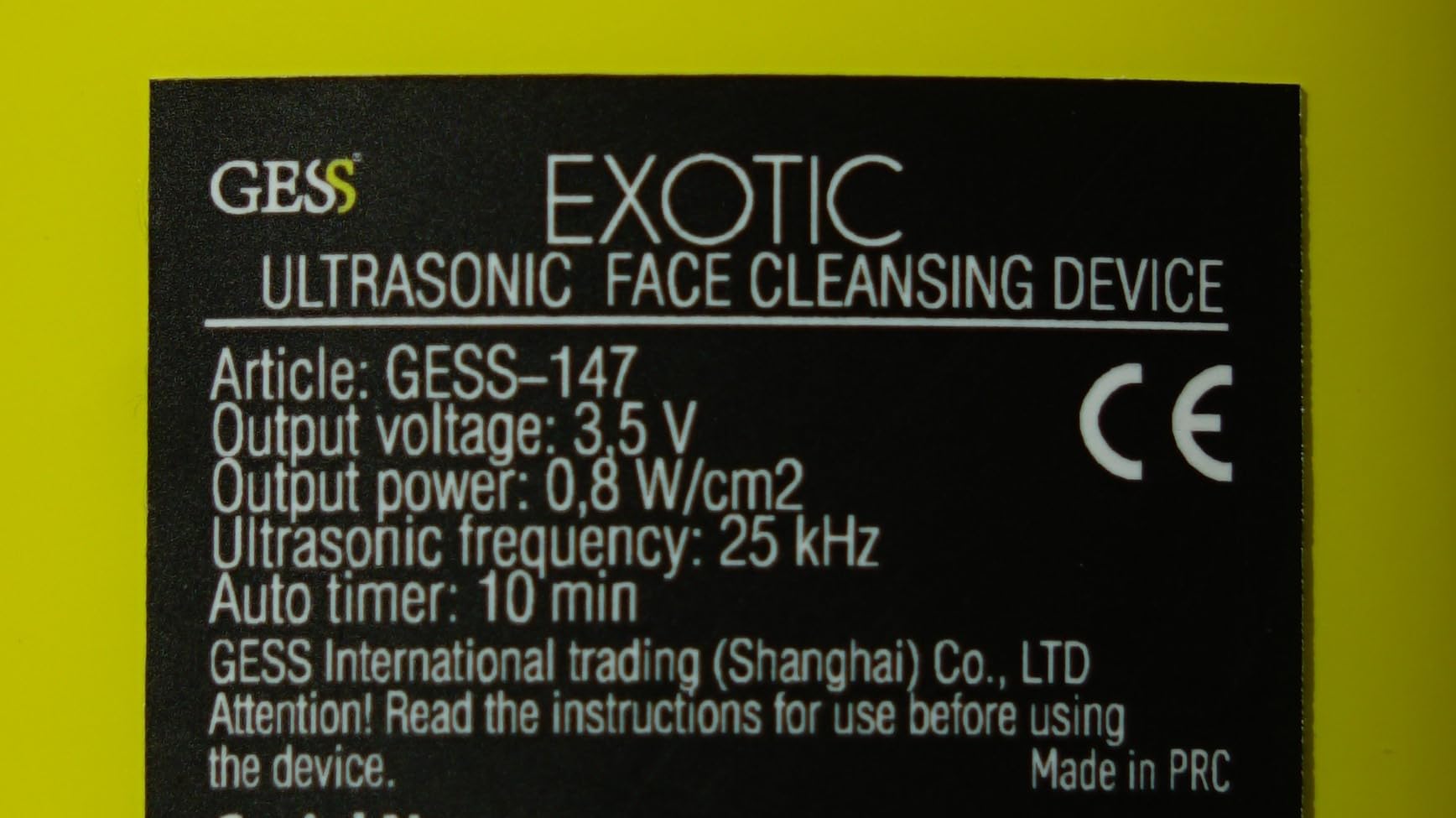 Gess Exotic Ultraschall Gesichtsgerät Lifting Anti-Aging reife Haut