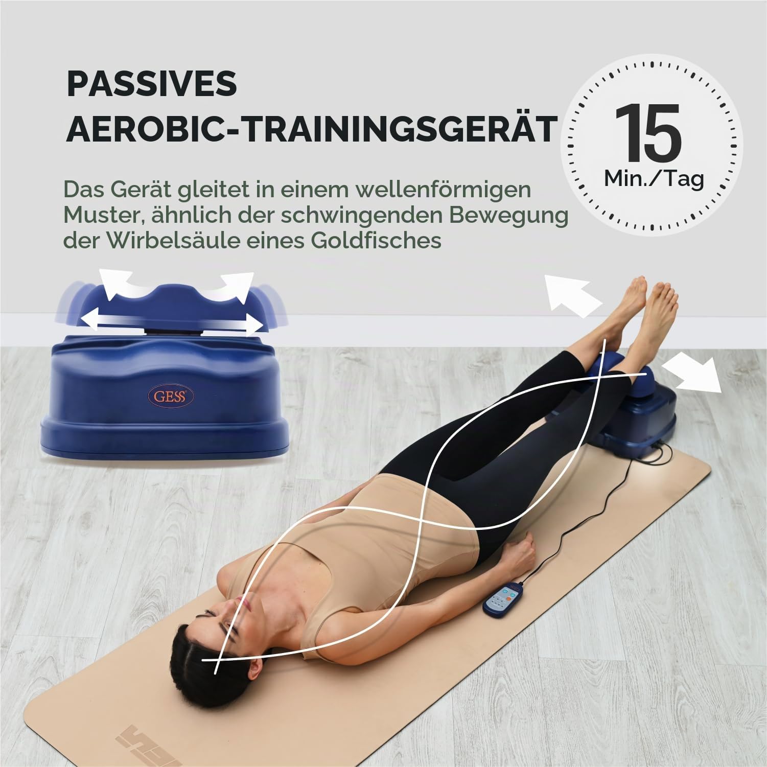 Gess Neo Chi Massagegerät Swing-Massager blau Rücken