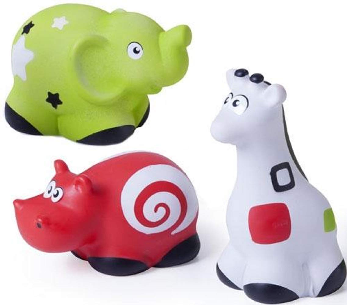 Miniland First Senses Pettinos Baby Spieltiere 3er Set Badewanne