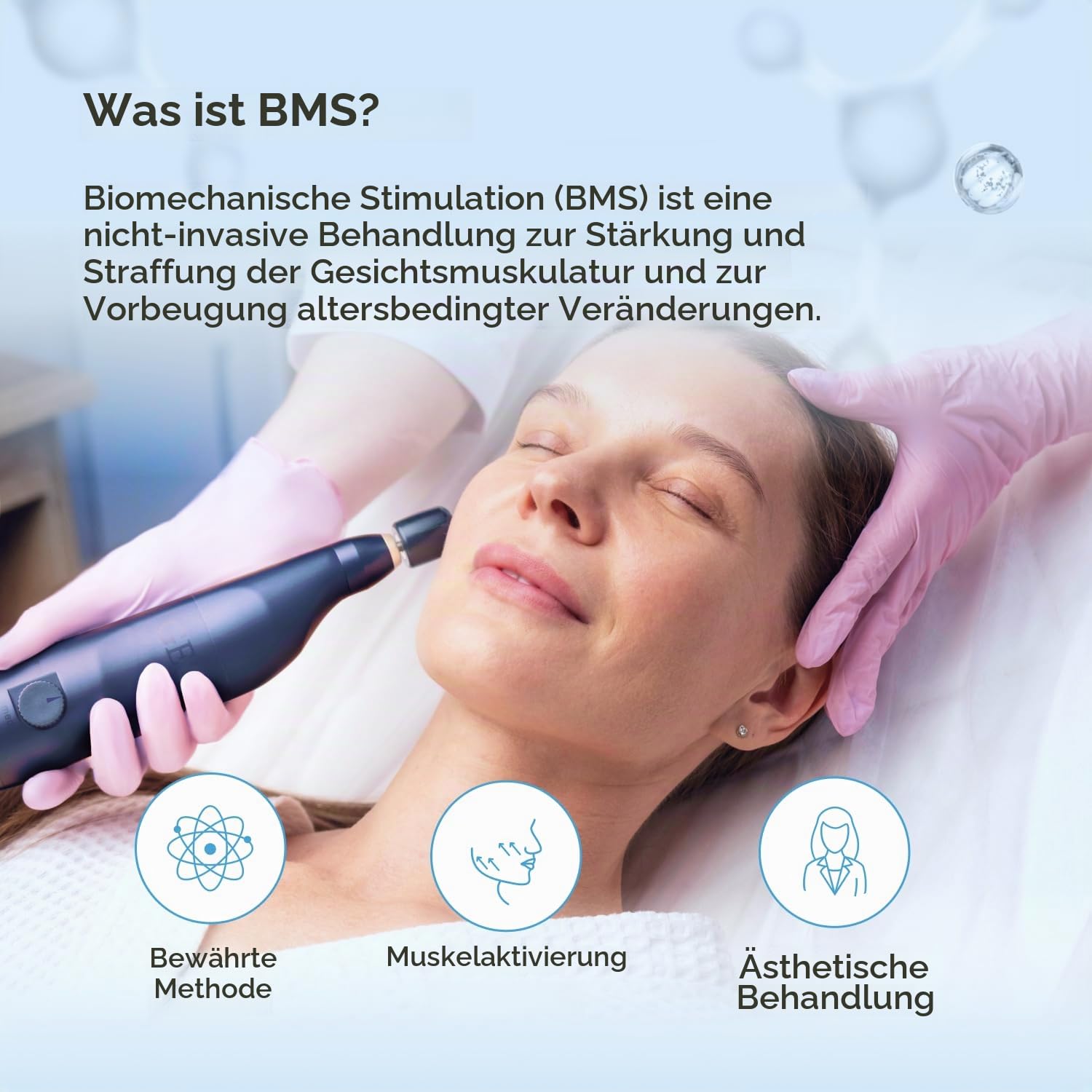 Gess FaceActive BMS Gesichtsmassagegerät Anti-Aging 3 Aufsätze