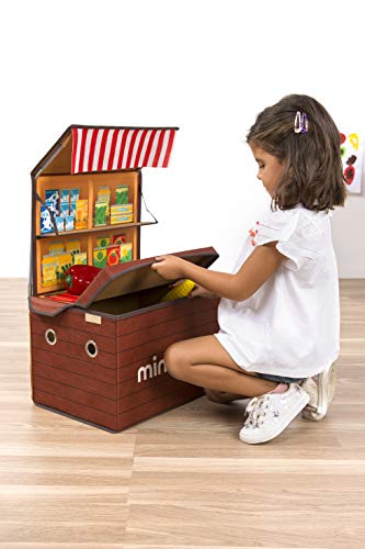 Miniland Market Box Spielladen Truhe 70 cm Markt