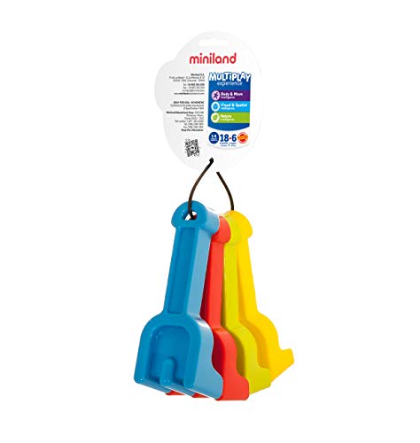 Miniland Baby Rechen Sandspielzeug 4er Set 13 cm