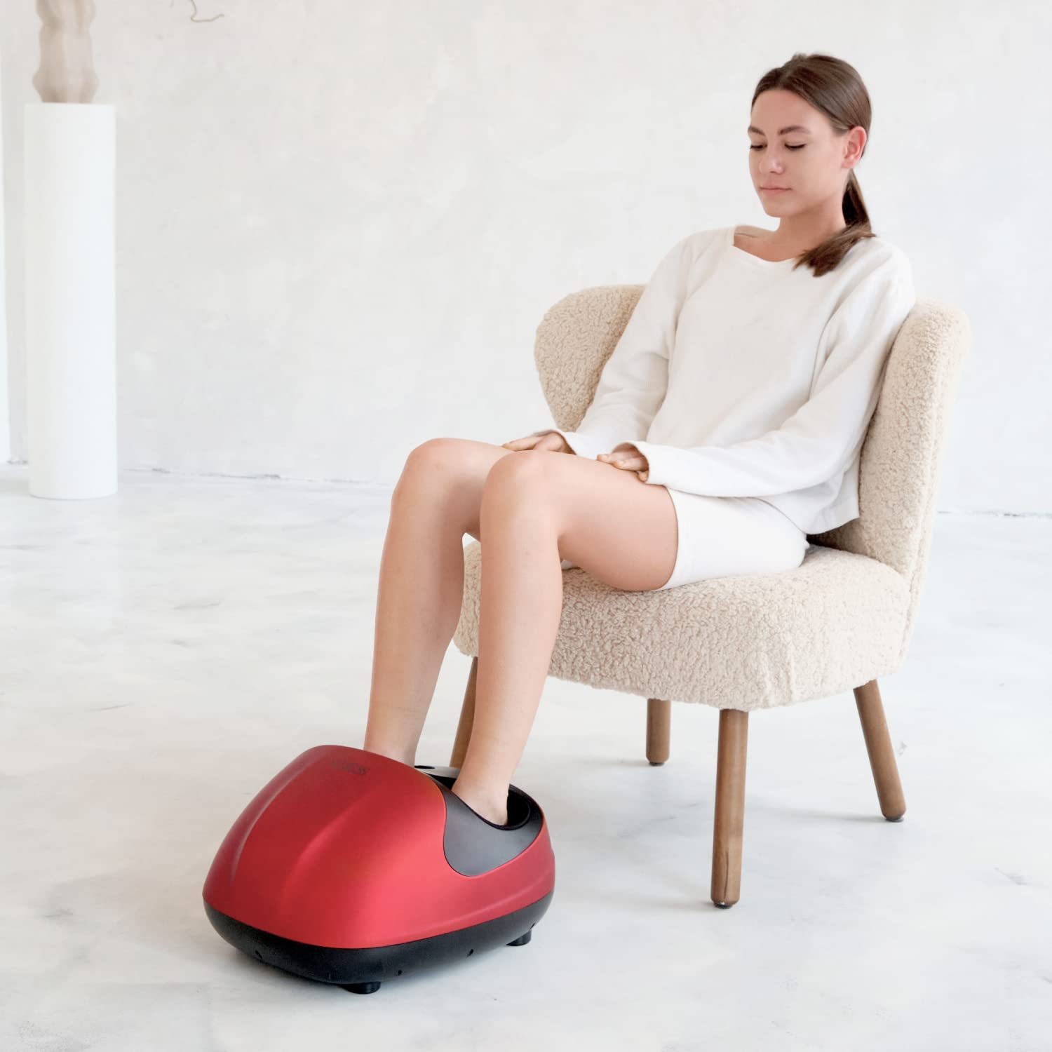 GESS GESS-610 Fußmassagegerät M rot elektrisch mit Wärme