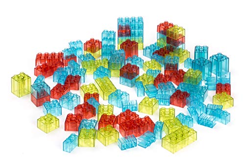Miniland Translucent Blocks Bausteine 100 Teile für Leuchttisch