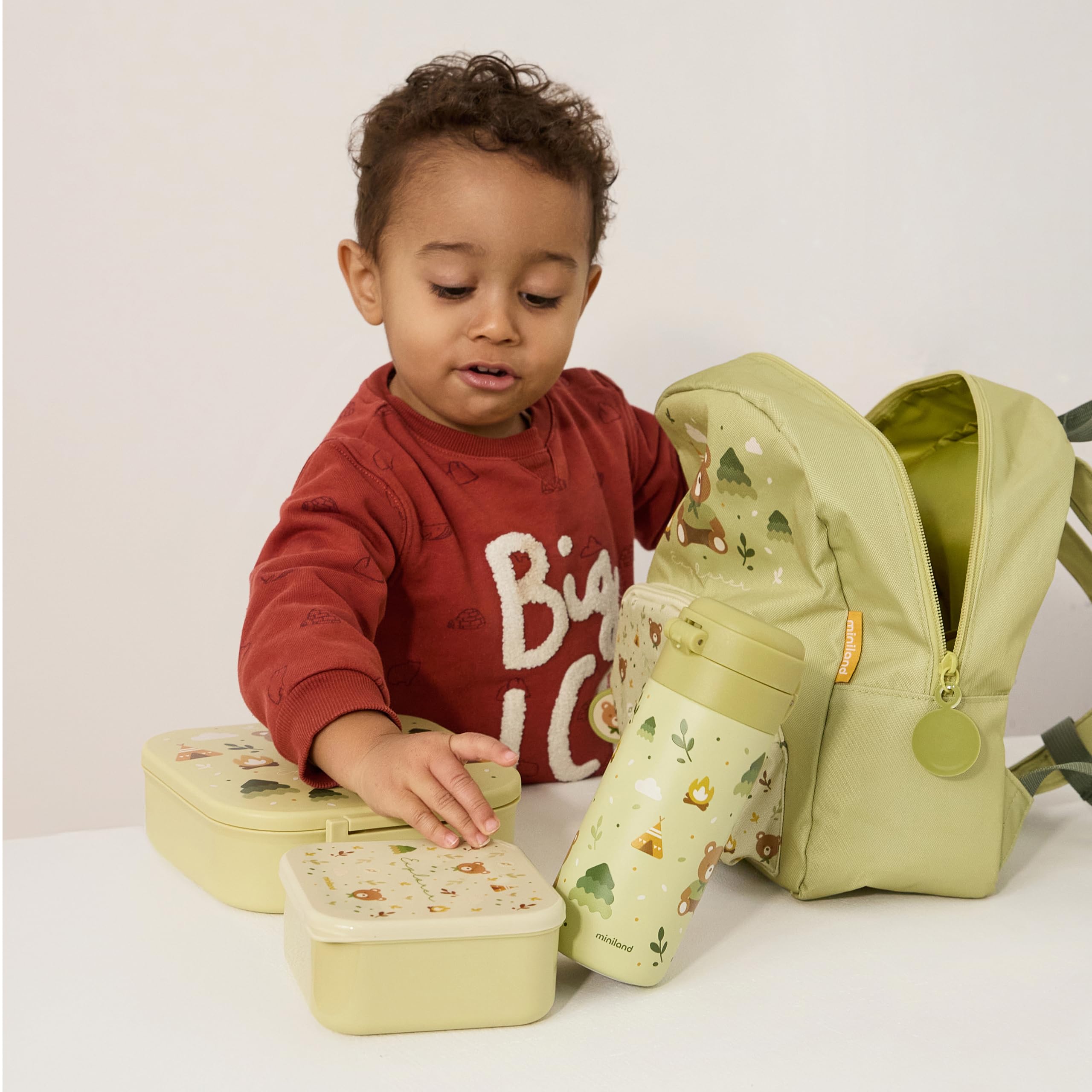 Miniland Snackbox-3 Explorer Snackboxen-Set 3-teilig BPA-frei