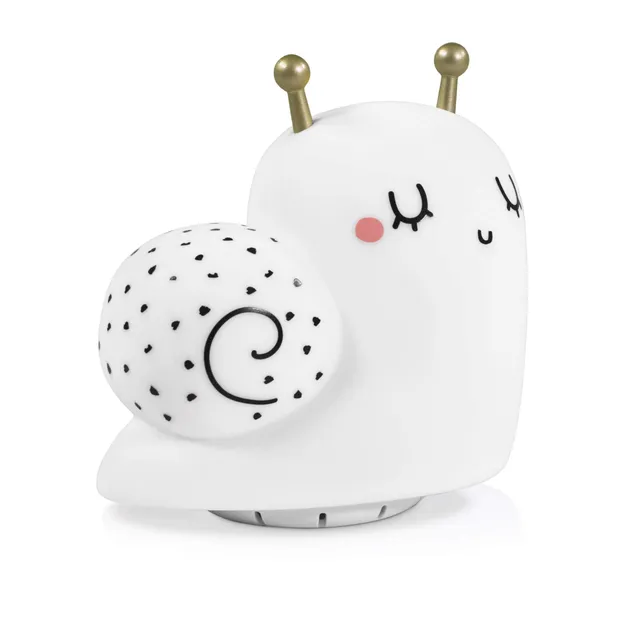 Miniland Cosy Dreamer Nachtlicht Schnecke USB weiß mit Sound