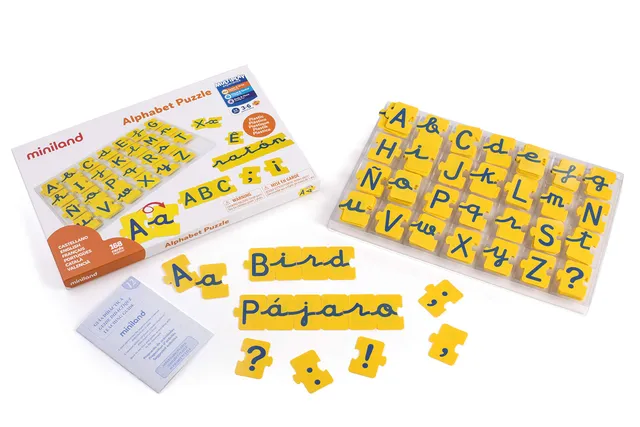 Miniland ABC-Puzzle Gross- Kleinbuchstaben 168 Teile lernen