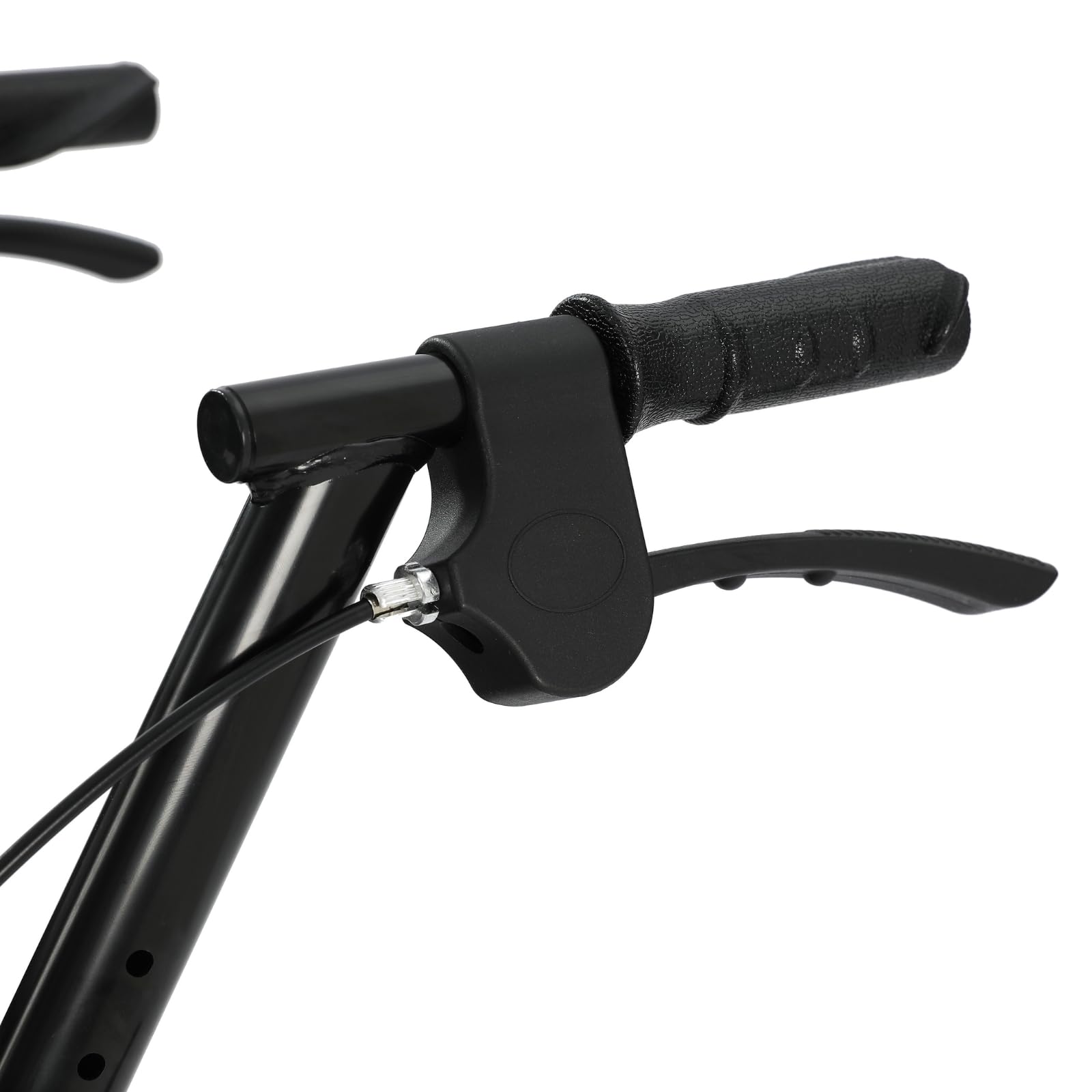 maxErgo Rollator Silber Gehhilfe mit Sitz 8 Zoll Räder