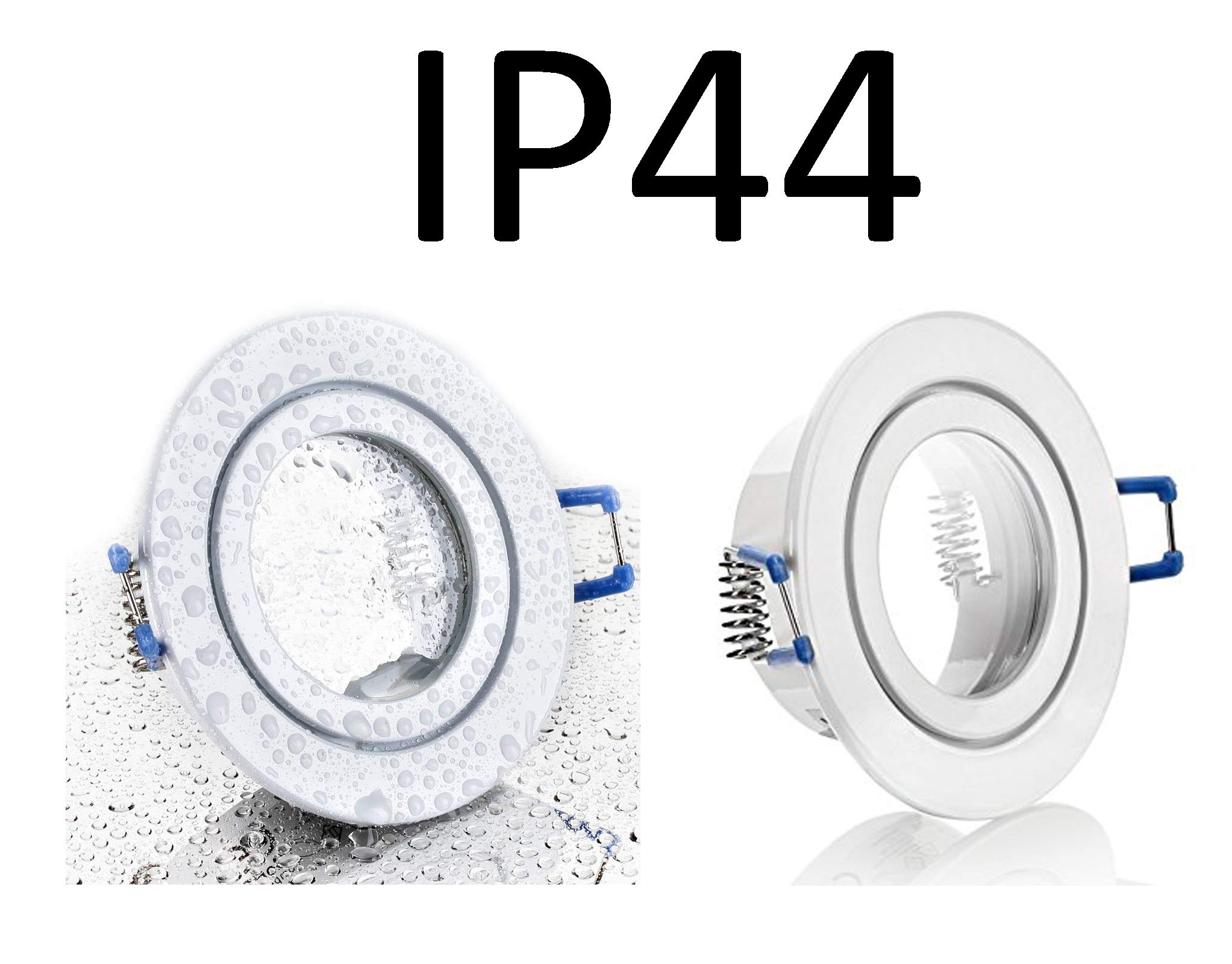 feinlux LED Einbaustrahler Bad IP44 rund weiß GU10