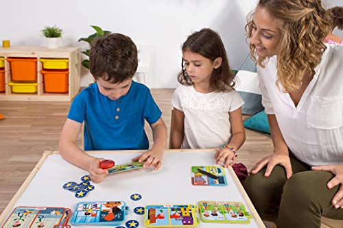 Miniland Emotionen Detektiv Set SEL Spiel 24 Karten mit Lupe