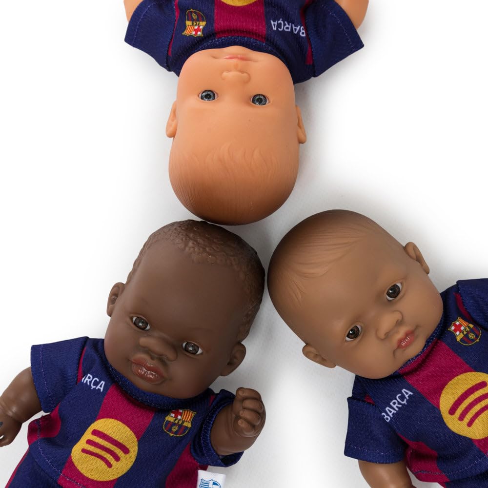 Miniland FC Barcelona Puppe 21 cm Afrikanisch blaugrana Trikot