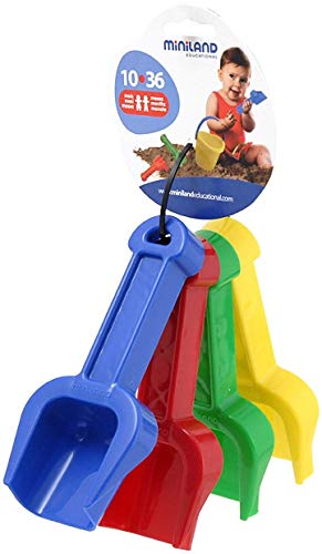 Miniland Baby Schaufel Set 14 cm 4 Stück Sand Schnee