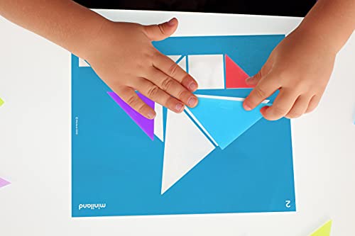 Miniland Translucent Tangram Tangramspiel 4er Set Leuchttisch