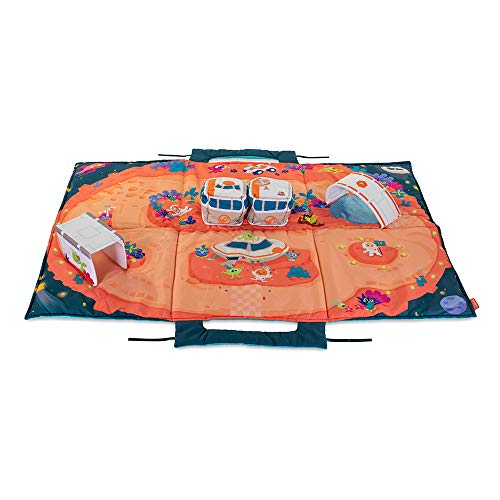 Miniland Space Mat Spielteppich 105x70 cm mit 2 Autos
