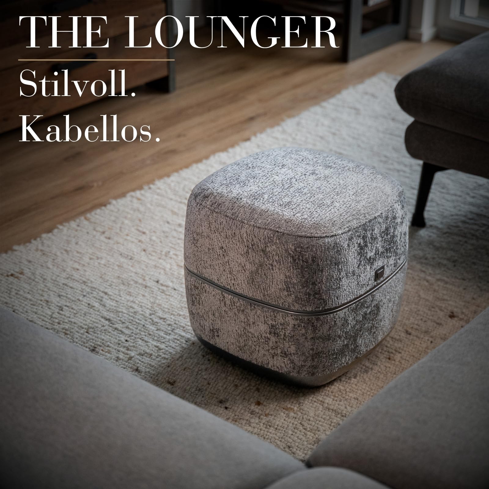 smartEC The Lounger Shiatsu Fußmassagegerät Grau mit Wärme
