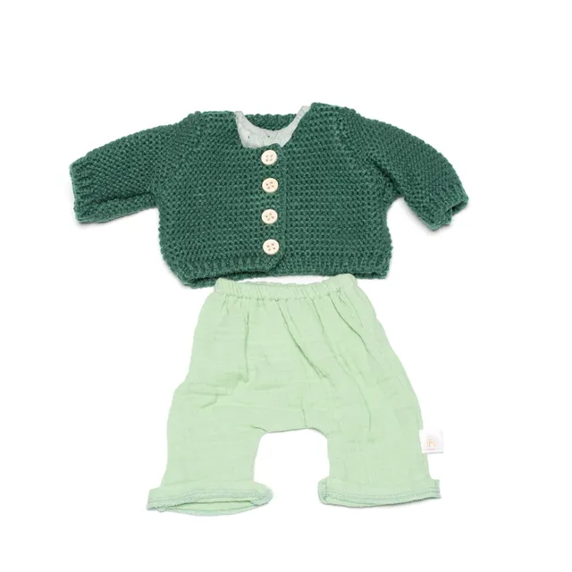 Miniland Kleiderset Forest Jungen 38cm 31565 Puppenkleidung