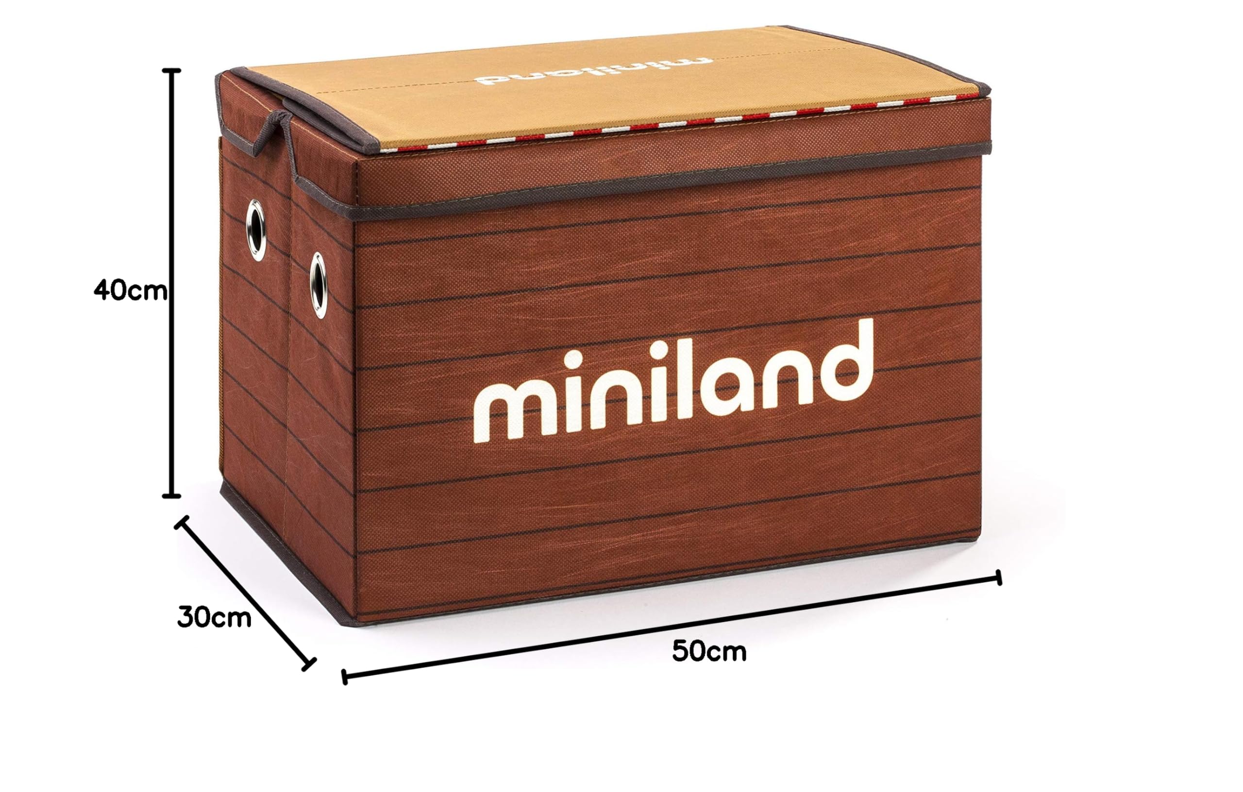 Miniland Market Box Spielladen Truhe 70 cm Markt