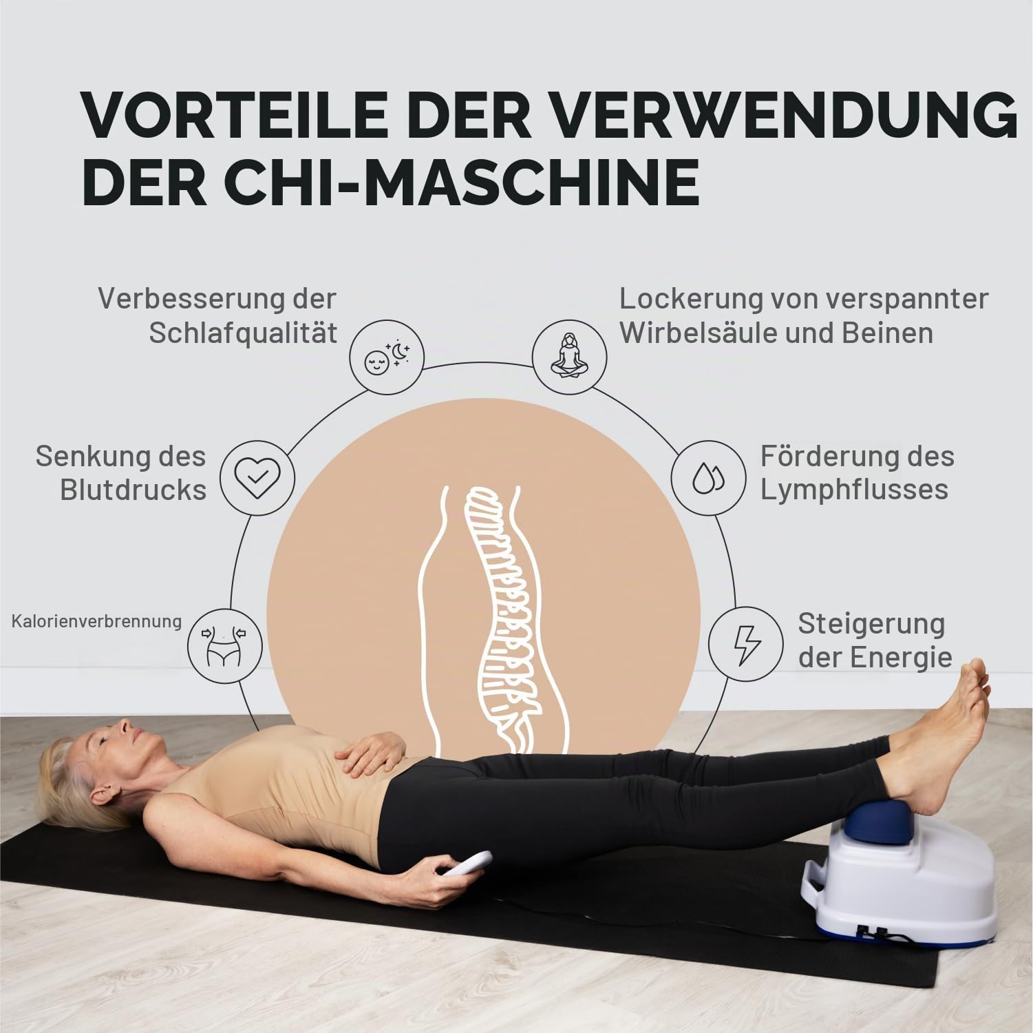 GESS Healthy Spine Swing Massagegerät GESS-080 weiß